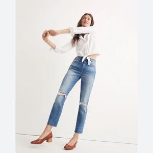Madewell High Rise Slim Crop Boyjean, 29